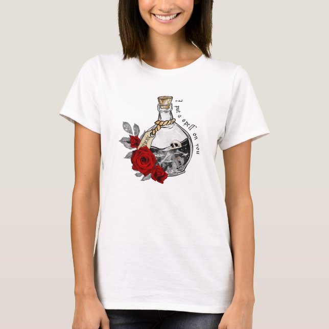T-shirt Potion d'amour sorcière gothique (Devant)