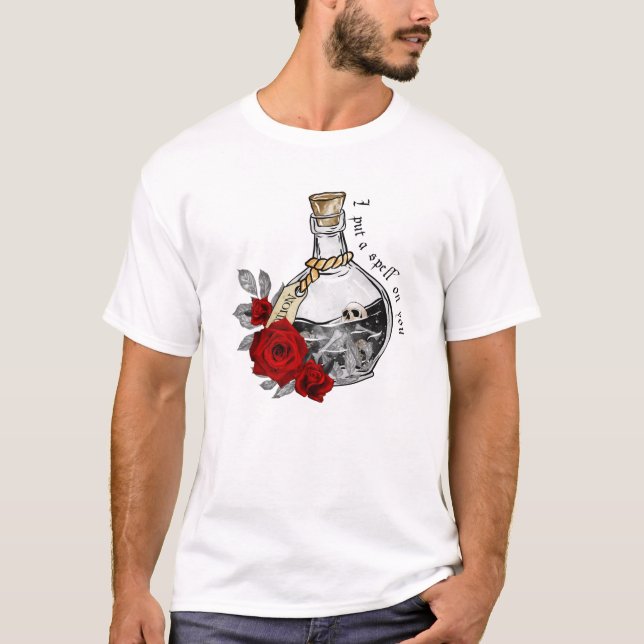 T-shirt Potion d'amour sorcière gothique (Devant)