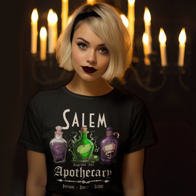 T-shirt Potions Toniques Élixirs de l'Apothicaire de Salem (Créateur téléchargé)