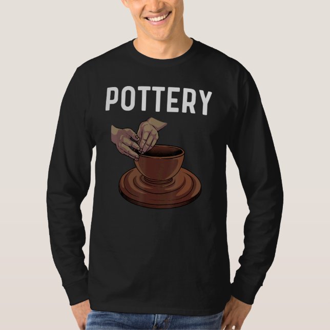 T-shirt Pottery For Men Women Pot Ceramic Artistic Clay (Devant)