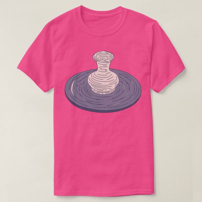 T-shirt PotteryClassPottersWheelClayware (Design devant)