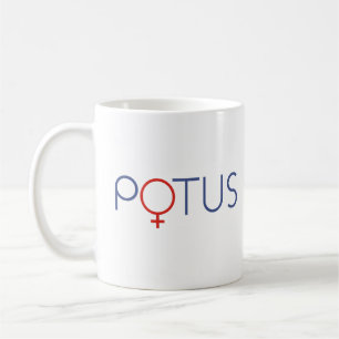 T - Shirt POTUS Frau Präsidentin Kaffeetasse