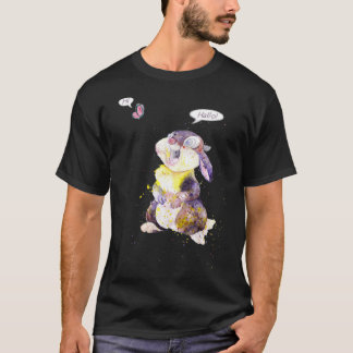 T-shirt Poubelle Et Papillon Aquarelle Art