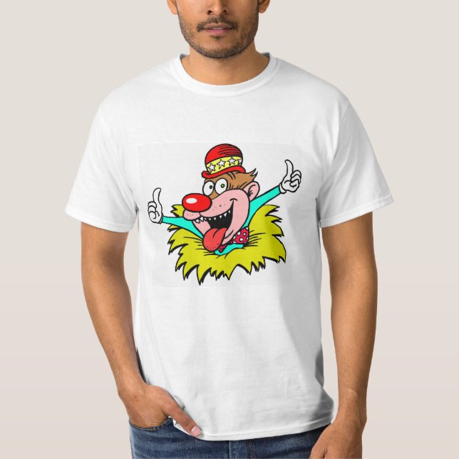 T-shirt Pouce Haut, amusant clown, (Devant)
