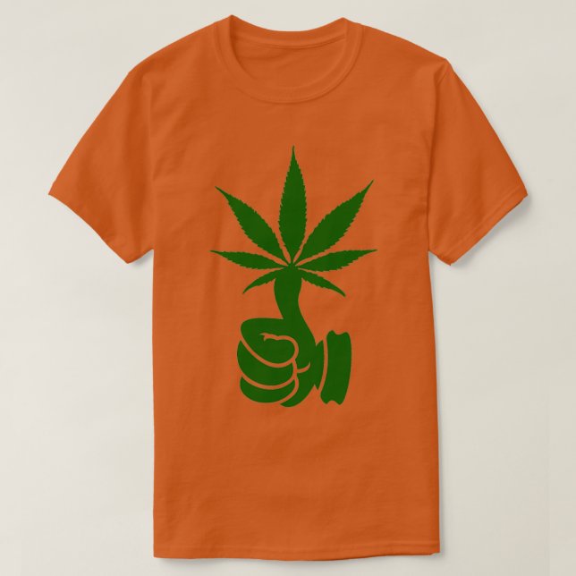 T-shirt Pouce verte (mauvaise herbe) VRS2 (Design devant)