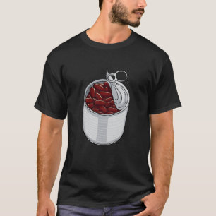 T-shirt Pouces de haricots Haricots rouges haricots cuits