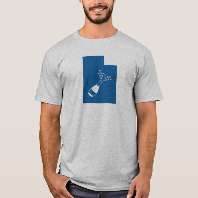 T-shirt Poudre de champagne Utah (Devant)