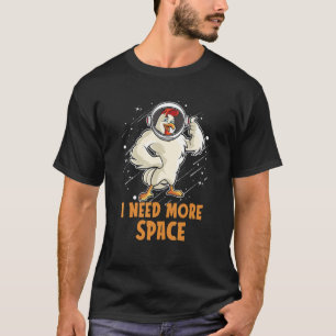 T-shirt Poule Astronaute Éleveur de Poulets Élevage Œufs J