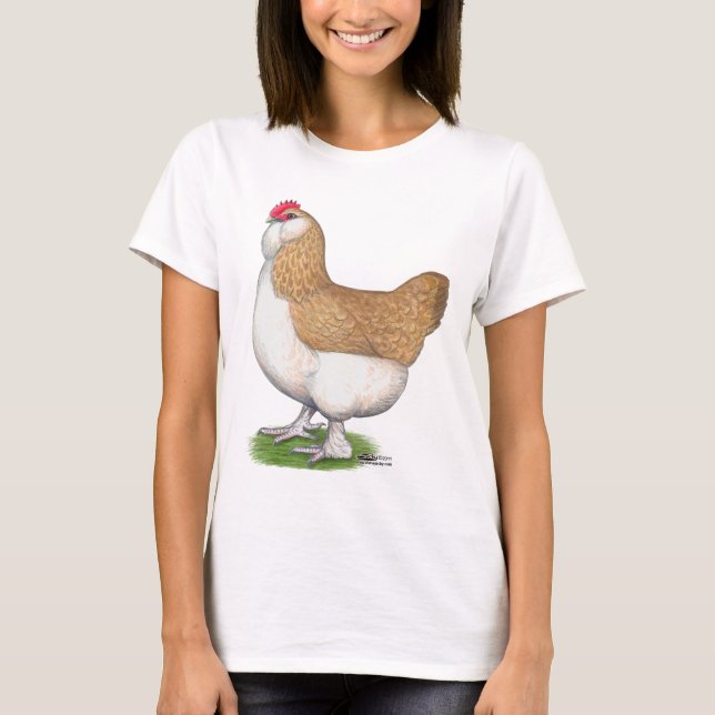 T-shirt Poule de Faverolle (Devant)
