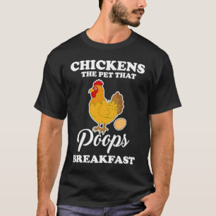 T-shirt Poule domestique, Das Kackt Breakfast Builder Drôl