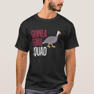 T-shirt Poule Pintade Oiseaux Escouade