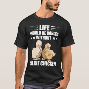 T-shirt Poule Soie Lisse Oiseau Câlin La Vie Serait Bo