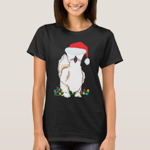 T-shirt Poule Soie Silkie Drôle Graphique de Noël