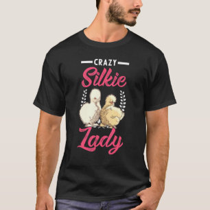 T-shirt Poule soyeuse folle fille poule soyeuse soie poule