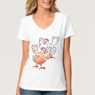 T-shirt poules de cour