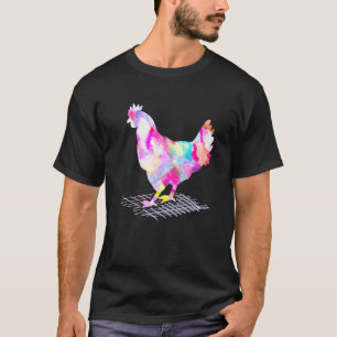 T-shirt Poulet à tartiner Poulet Hippy Poulet Agricole Fer