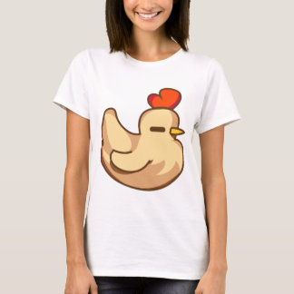 T-shirt poulet blanc dormant