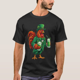 T-shirt Poulet Chanceux Shamrock Saint-Patrick 2019 Ferme 