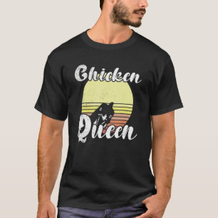 T-shirt Poulet Cheeky Retro Sunset Poulet Queen Poulet