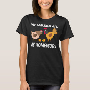 T-shirt Poulet cool Pour Enfants Garçons Rooster Hen Pouss