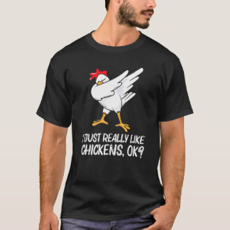 T-shirt Poulet Cool Pour Hommes Femmes Dabbing Volailles P