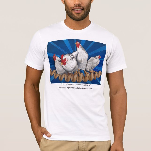 T-shirt "Poulet cordon bleu " (Devant)