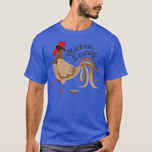 T-shirt Poulet Daddy Poulet Papa Drôle Rooster Poultry Fa