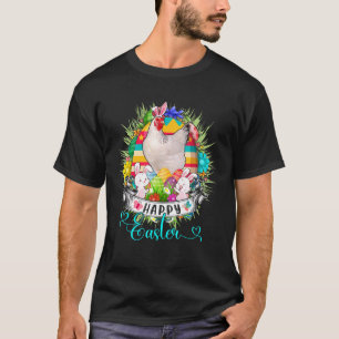 T-shirt Poulet Dans Les Oeufs De Pâques Panier Bonnet Bonn