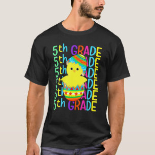 T-shirt Poulet de cinquième année Casse les œufs Jour de P