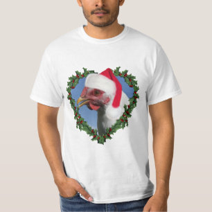 T-shirt Poulet de Noël * Rocher blanc Plymouth