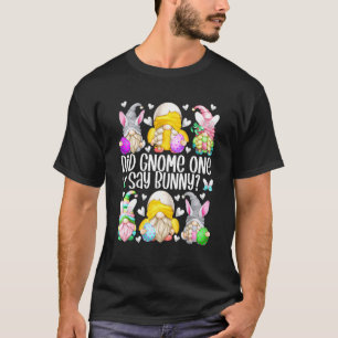 T-shirt Poulet de Pâques drôle Gnome Pun pour femmes Uniqu