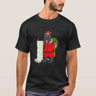T-shirt Poulet de poule père Noël 1