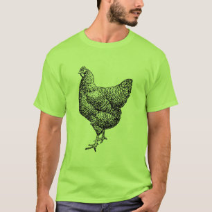 T-shirt Poulet de roche Plymouth Barred classique Hen