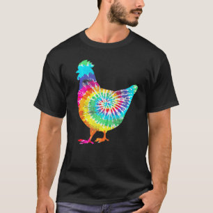 T-shirt Poulet De Teinture Pour Fermier Hippy Hobby Farm