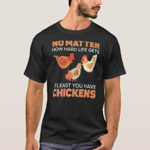 T-shirt Poulet d'élevage Poulet de poulets Whisper ferme V
