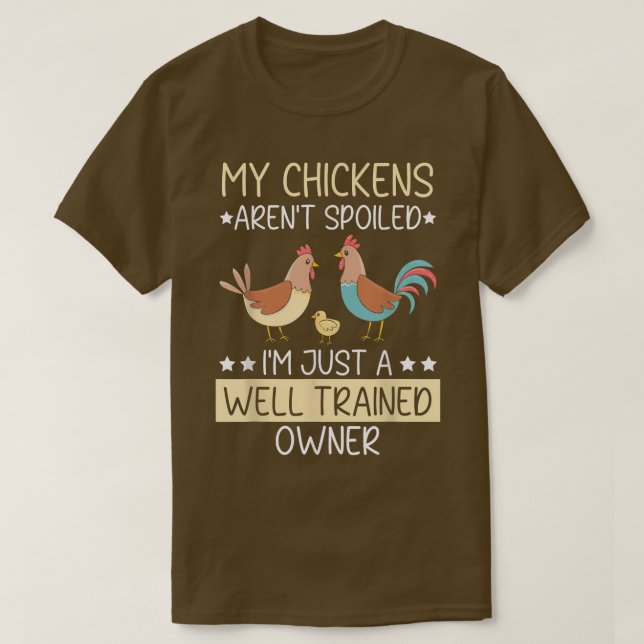 T-shirt Poulet d'élevage Poulet de poulets Whisper ferme V (Design devant)