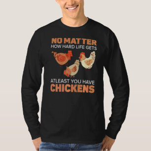 T-shirt Poulet d'élevage Poulet de poulets Whisper ferme V