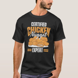 T-shirt Poulet drôle certifié Expert en Nuggets de Poulet