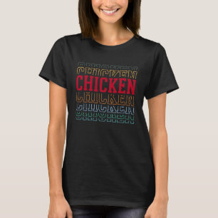 T-shirt Poulet Drôle Texte Superposé Propriétaire d'Animal