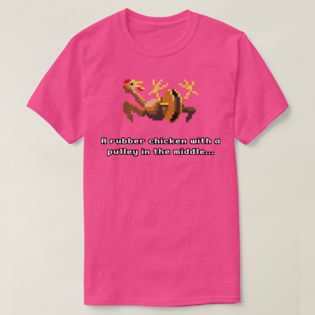 T-shirt Poulet en caoutchouc (Design devant)