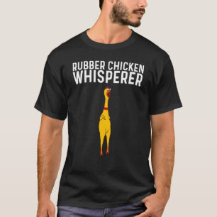 T-shirt Poulet en Caoutchouc Drôle Hommes Femmes Poulet en