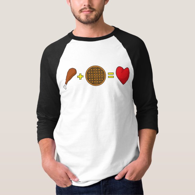 T-shirt Poulet et gaufres (Devant)