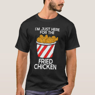 T-shirt Poulet Frit  Poulet Chaud Nourriture Snack Frit  1