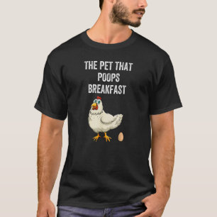 T-shirt Poulet Le Animal Qui Poops Petit-Déjeuner Animal