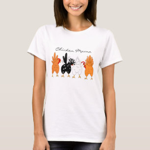 T-shirt Poulet maman Fronts de poulet et sacs de poulet