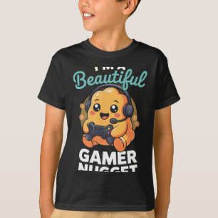 T-shirt Poulet Mignon Kawaii Joueur De Jeux Vidéo Amateur