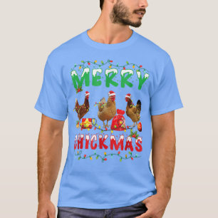 T-shirt Poulet Noël Fée Lumières Joyeux Noël Poulet