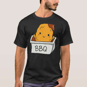 T-shirt Poulet Nugget I Love Frit Poulet Nugget Fast Fo