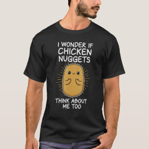 T-shirt Poulet Nugget Poulet Frit Fast Food