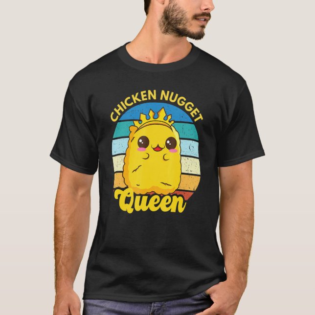 T-shirt Poulet Nugget Queen Nug Life Drôle Poulet Nugget (Devant)